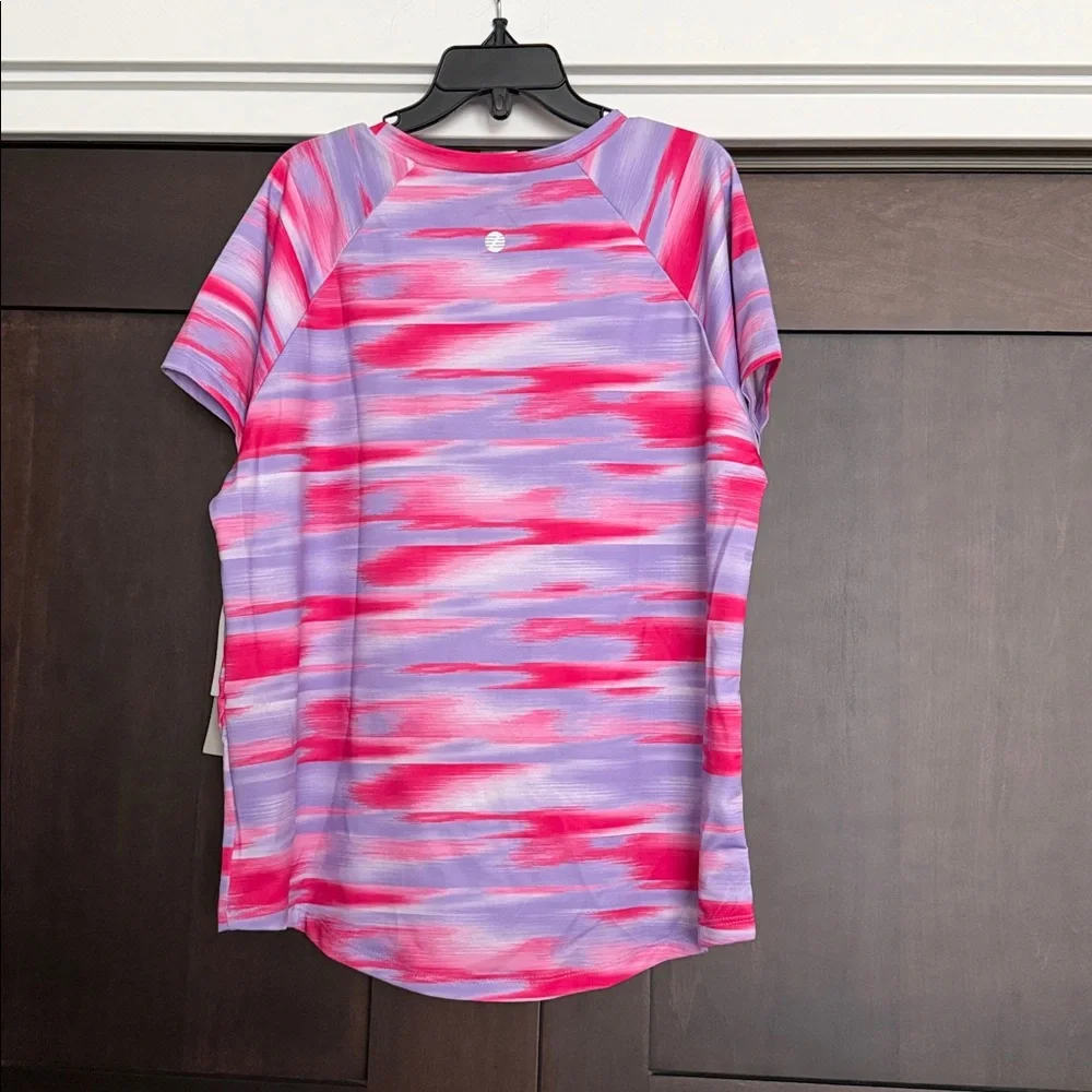 Z by Zella Girl Performance Athletic Shirt in Purple Bloom Size Medium 8/10